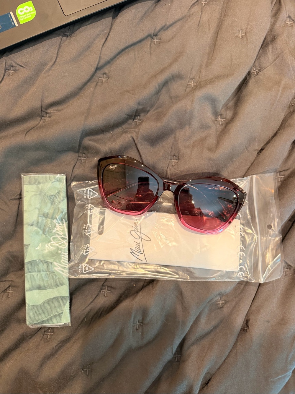 Maui Jim’s Women's Gradient Pink Cat-Eye Sunglasses (NWT) - Picture 4 of 6